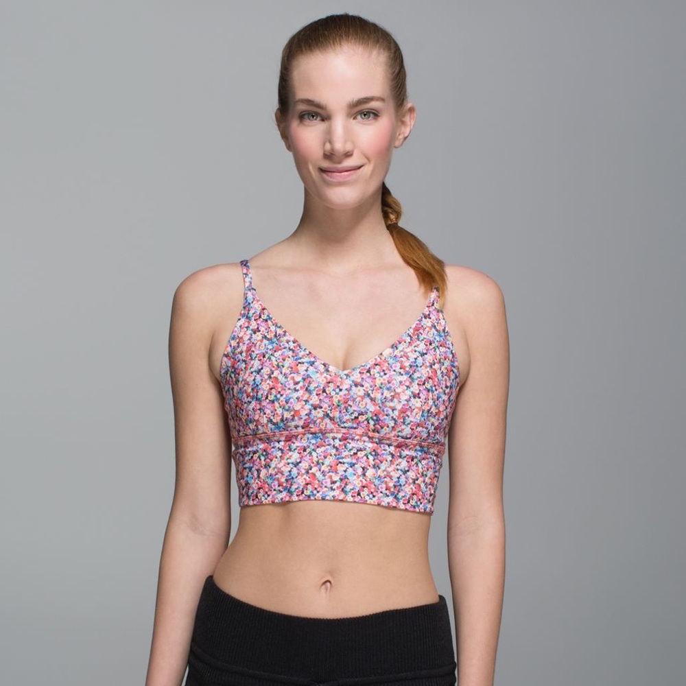 Lululemon Solo Bra in size 2, pattern: Prism Petal.